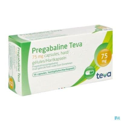 Doosje Pregabaline van Teva, medicatie voor zenuwpijn en angststoornissen