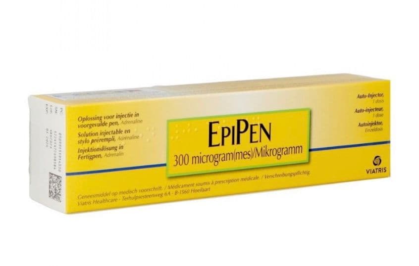 Doosje van een Epipen 300 microgram