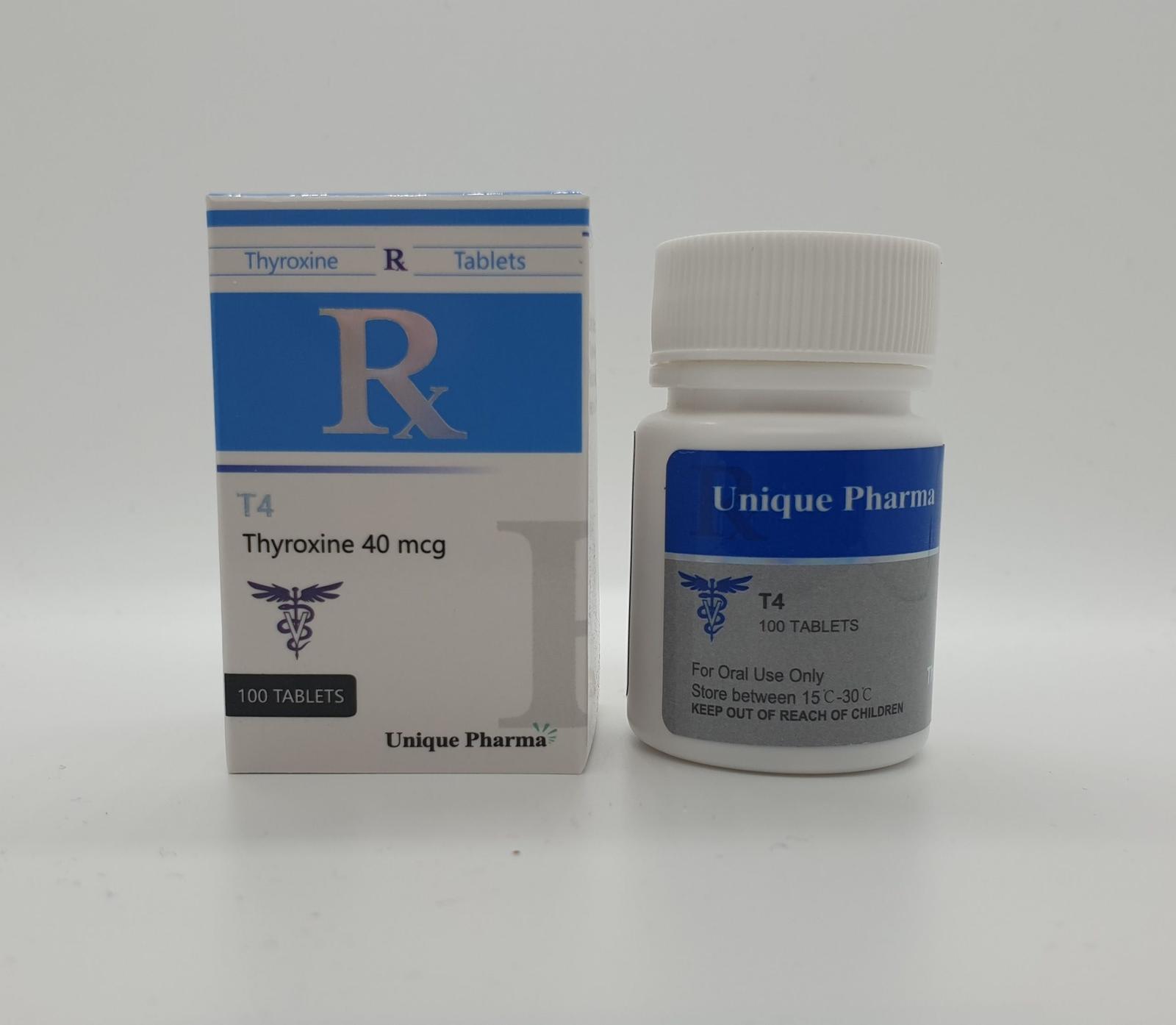 T4 (Thyroxine) 40 by UNIQUE PHARMA®